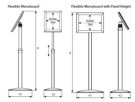 Bild von M&T Displays Flexibler Menüständer