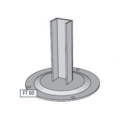 Picture of Alusign Outdoor Foot for Circular Post, 2 track