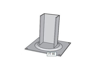 Picture of Alusign Outdoor Foot for Square Post, 1 track