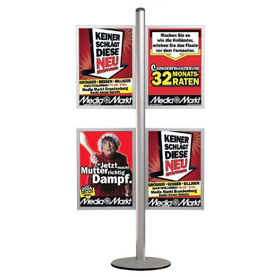 Bild von M&T Displays Freistehendes Bannerset - Einschubrahmen