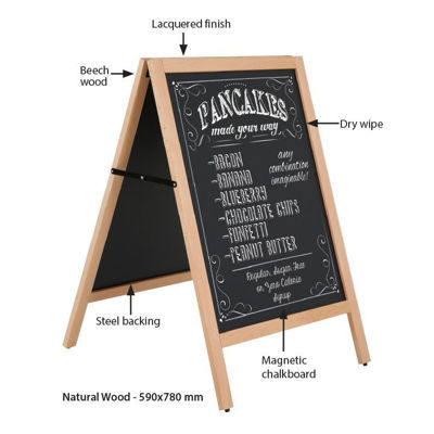 Picture of M&T Displays Wood Outdoor A Board