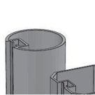 Picture of Alusign Outdoor Circular Post Profile, 1 track