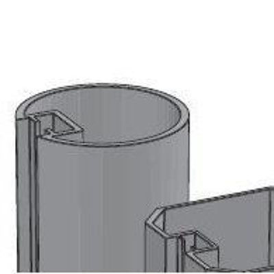 Picture of Alusign Outdoor Circular Post Profile, 1 track