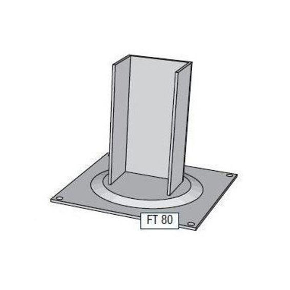 Picture of Alusign Outdoor Foot for Square Post, 1 track