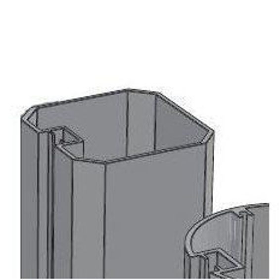 Picture of Alusign Outdoor Square Post Profile, 1 track